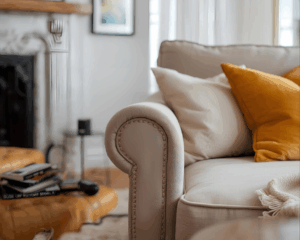 Clean Sofa in cozy living room