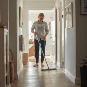Routine tile and grout maintenance to keep floors cleaner between professional cleanings