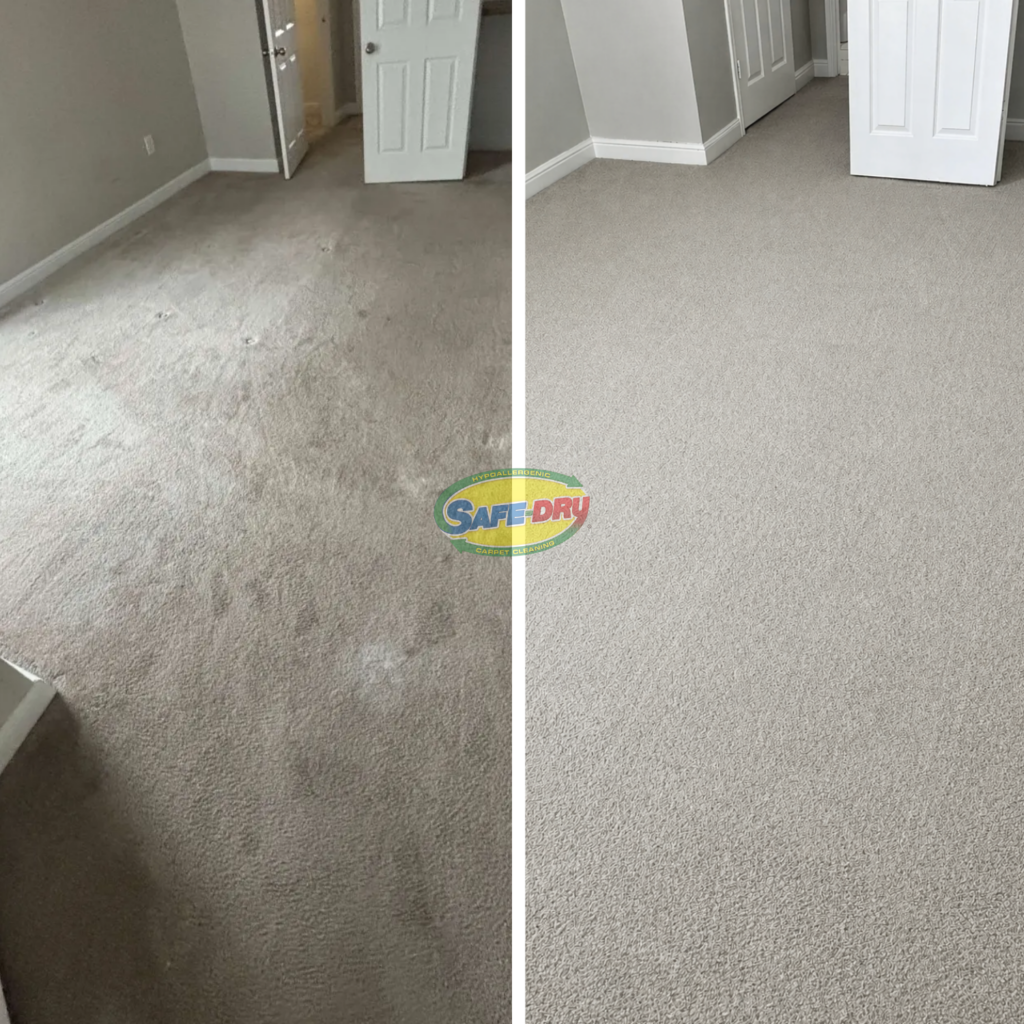 Before and After Carpet Cleaning