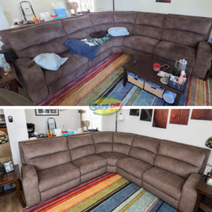 Upholstery Cleaning before and after