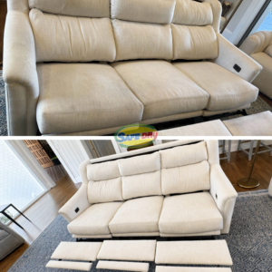 Upholstery Cleaning before and after